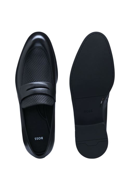 Mocassino uomo blu in pelle Hugo Boss Hugo Boss | 50541717401